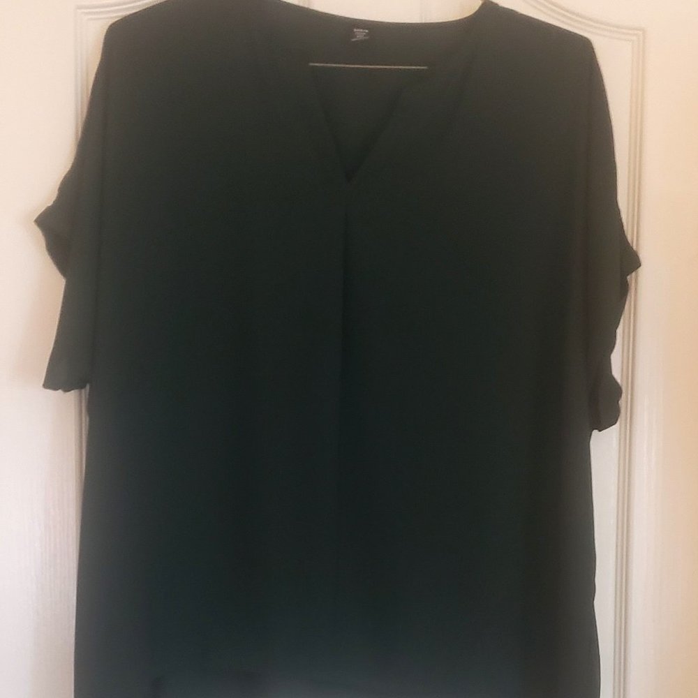 Women’s Shein Curve Emerald Green Sleeveless Blouse Size 2XL